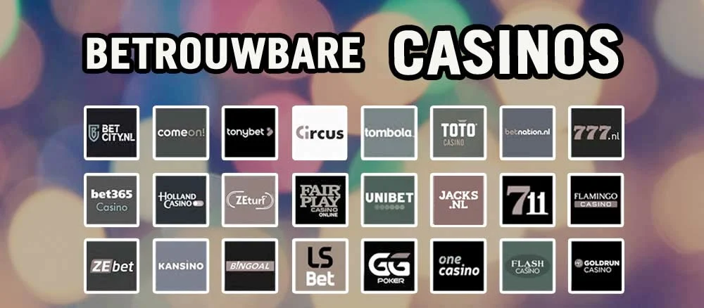 Betrouwbare online casino’s Nederland – Populaire merken en logo’s